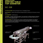 Vertical Sorting Table Top Conveyor 508